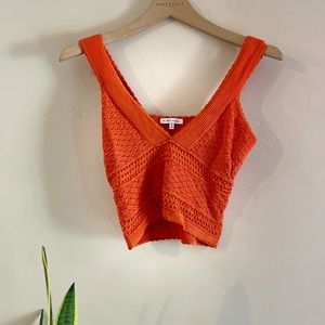 Ronny Kobo Ameline York Knit Crop Top